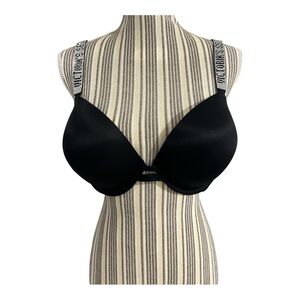 Victoria's Secret Black Bra with Logo Straps